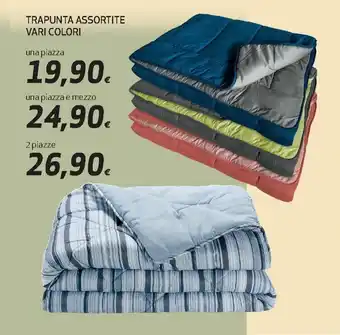 Ipercoop Trapunta Assortite vari colori offerta