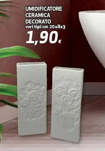 Umidificatore Ceramica Decorato cm20x8x3