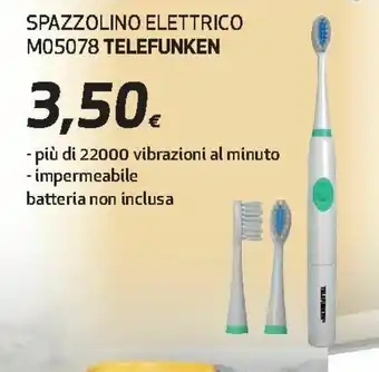 Ipercoop Telefunken Spazzolino Elettrico M05078 offerta