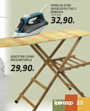 Ipercoop Asse Stiro Legno Noce/Naturale offerta