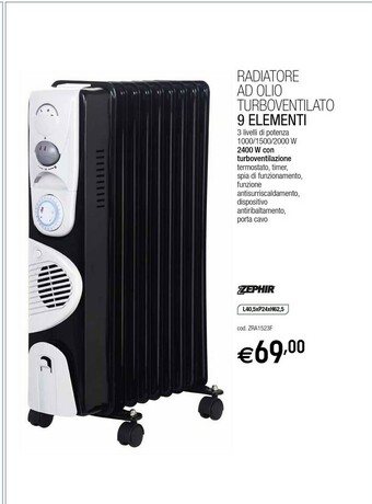 Brico OK Zephir Termoventilatore offerta