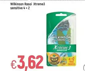 Famila Wilkinson sword Xtreme3 Sensitive 4 + 2 offerta