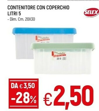 Contenitore Con Coperchio Litri 5