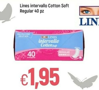 Famila Lines Intervallo Cotton Soft Regular 40 Pz offerta