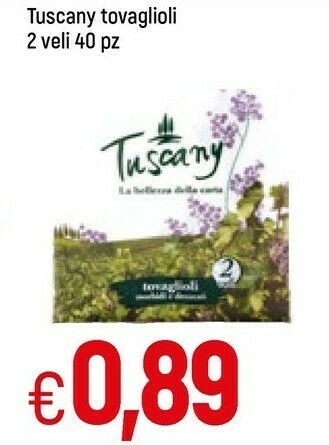 Famila Tuscany Tovaglioli 2 Veli 40 Pezzi offerta