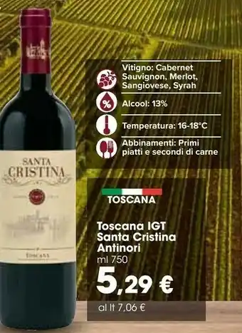 Carrefour Market Cristina Santa - Rosato Toscana 750 G(ml) offerta