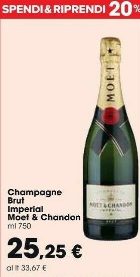 Carrefour Market Moët & chandon Champagne Brut Imperial offerta