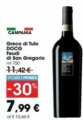 Carrefour Market Feudi di san gregorio Greco Di Tufo 750 G(ml) offerta