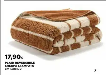 Coop Sherpa Plaid Reversibile Stampato offerta