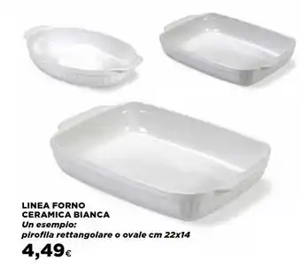 Coop Linea Forno Ceramica Bianca Pirofila Rettangolare O Ovale offerta