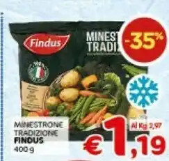 Crai Findus Minestrone Tradizione 400 G(ml) offerta