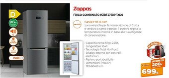 Expert Zoppas Frigo Combinato HZBF47SNH1XD0 offerta