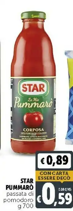 Deco Supermercati Star Passata di pomodoro offerta
