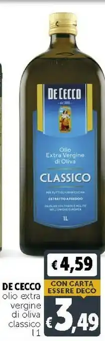 Deco Supermercati De Cecco Olio extravergine di oliva offerta