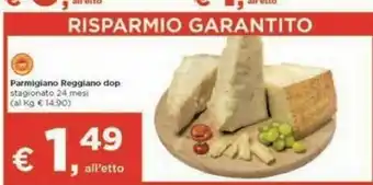 Metà Parmigiano reggiano Parmigiano offerta