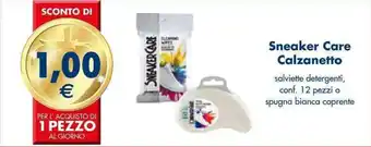 Esselunga Sneaker Care Calzanetto salviette detergenti, conf. 12 pezzi o spugna bianca coprente offerta
