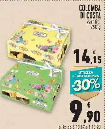 Conad City COLOMBA DI COSTA vari tipi 750 g offerta
