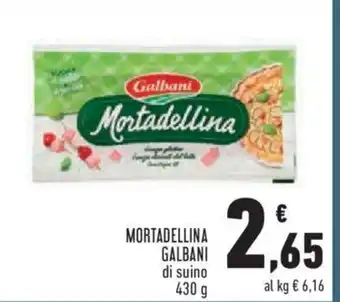 Conad City MORTADELLINA GALBANI di suino 430 g offerta