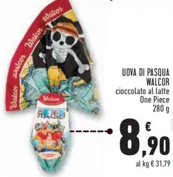 Conad City UOVA DI PASQUA WALCOR cioccolato al latte One Piece 280 g offerta