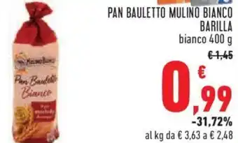 Conad City PAN BAULETTO MULINO BIANCO BARILLA bianco 400 g offerta
