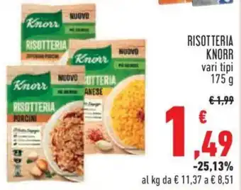 Conad City RISOTTERIA KNORR vari tipi 175 g offerta