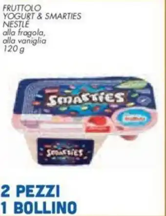 FRUTTOLO YOGURT & SMARTIES NESTLE alla fragola, alla vaniglia 120 g