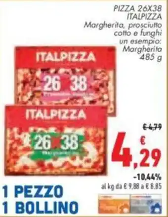 Conad City PIZZA 26X38 ITALPIZZA Margherita 485 g offerta