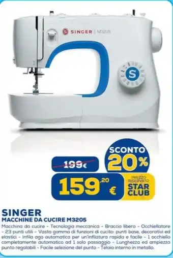SINGER MACCHINE DA CUCIRE M3205