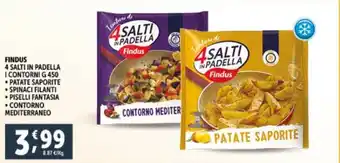Deco Supermercati FINDUS 4 SALTI IN PADELLA I CONTORNI G 450 offerta