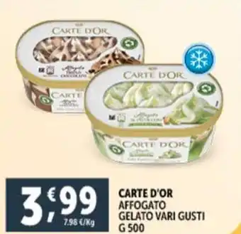 Deco Supermercati CARTE D'OR AFFOGATO GELATO VARI GUSTI G 500 offerta