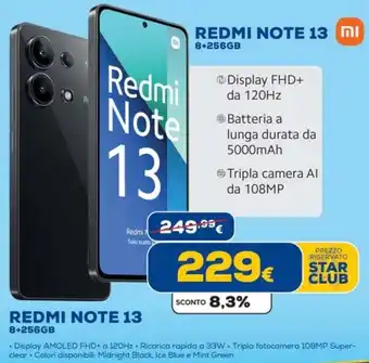 Euronics REDMI NOTE 13 offerta