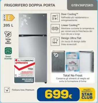 Euronics FRIGORIFERO DOPPIA PORTA offerta