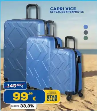 Euronics CAPRI VICE SET VALIGE KITCAPRIVICE offerta