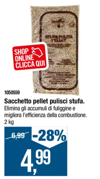 Cfadda Sacchetto pellet pulisci stufa offerta