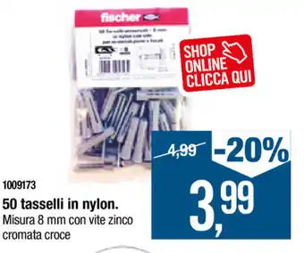 50 tasselli in nylon