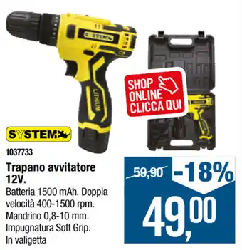 Cfadda System Trapano avvitatore 12V offerta