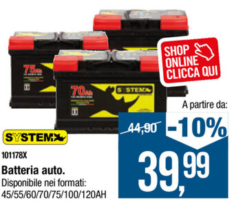 Cfadda System Batteria auto offerta
