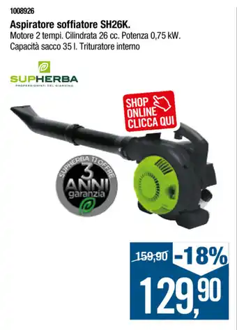 Aspiratore soffiatore SH26K