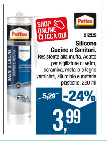 Cfadda Pattex Silicone Cucine e Sanitari offerta