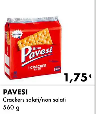 Iper Tosano PAVESI Crackers salati/non salati 560 g offerta