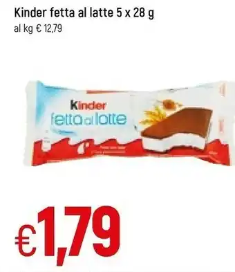 Famila Ferrero Kinder Fetta Al Latte offerta
