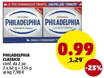 PENNY Mondelez Philadelphia Classico offerta
