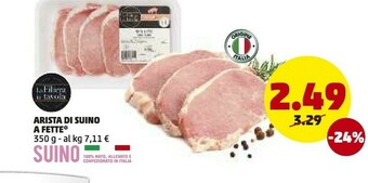 PENNY La filiera in tavola Arista Di Suino A Fette offerta