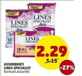 PENNY Lines Specialist Assorbenti offerta