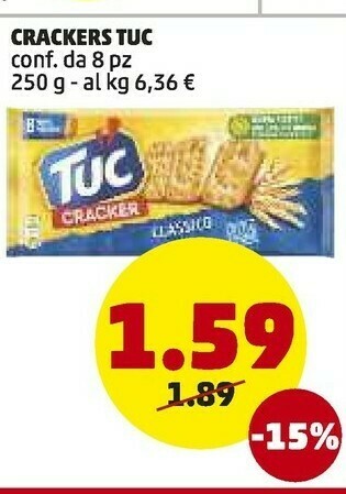 PENNY Saiwa Crackers Tuc offerta