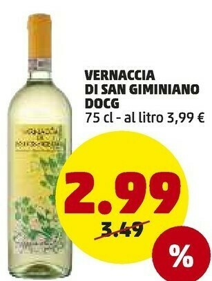 PENNY Vernaccia Di San Giminiano Docg offerta