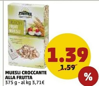 PENNY Muesli Croccante Alla Frutta offerta