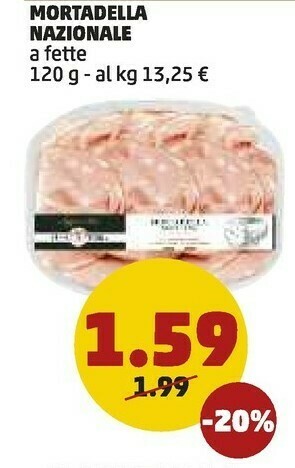 PENNY Mortadella Nazionale A Fette offerta