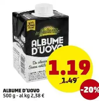 PENNY Le Naturelle Albume D'uovo offerta