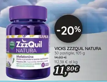 Coop VICKS ZZZQUIL NATURA 30 pastiglie, 105 g offerta